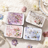 100pcs flower sticker tin box(S26071406)