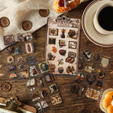 4pcs vintage sticker pack (S25111804)