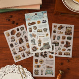 4pcs pre-cut camping sticker pack (S25110607)