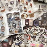 20pages vintage floral sticker book(TZB26080502)