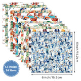 24 st 6-tums sportpapperspaket (TZB25121507)