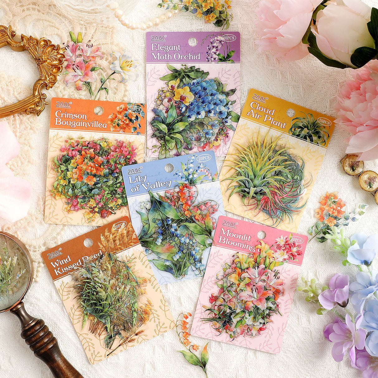 20pcs floral sticker pack(S26052908)