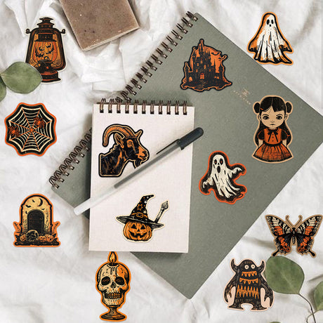50pcs gothic halloween sticker pack(S26052008)