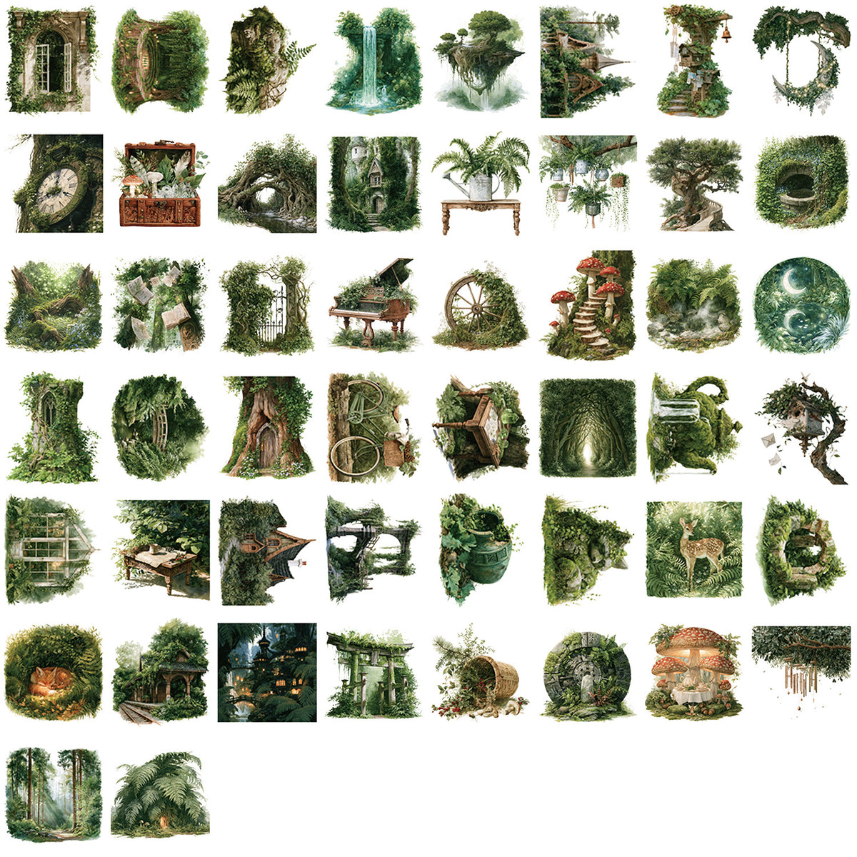 Forest sticker pack 50pcs (S26091406)