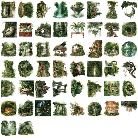 Forest sticker pack 50pcs (S26091406)