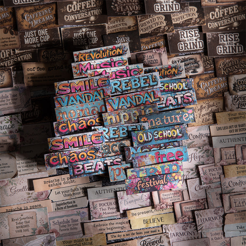100pcs words sticker pack (S25081203)