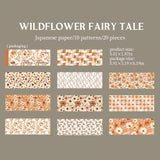 Floral washi-sticker book 20pcs