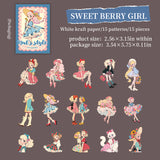 15pcs girl sticker pack(S26052103)
