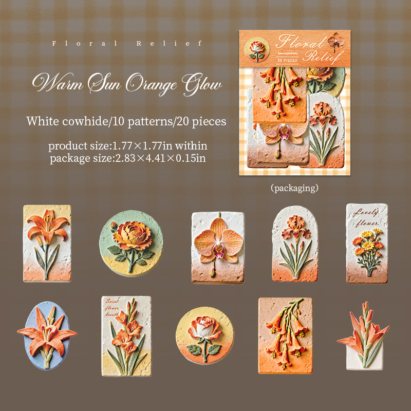 20pcs floral sticker pack(S26071203)
