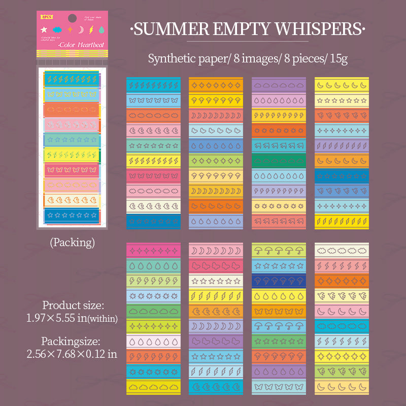 8pcs cute mini pre-cut sticker pack (S26050703)