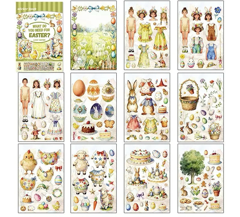 Easter sticker book(TZB26020401)