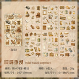 6 sheets vintage sticker pack（S26071903）