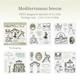 10sheets travel pre-cut sticker book(TZB26041503)