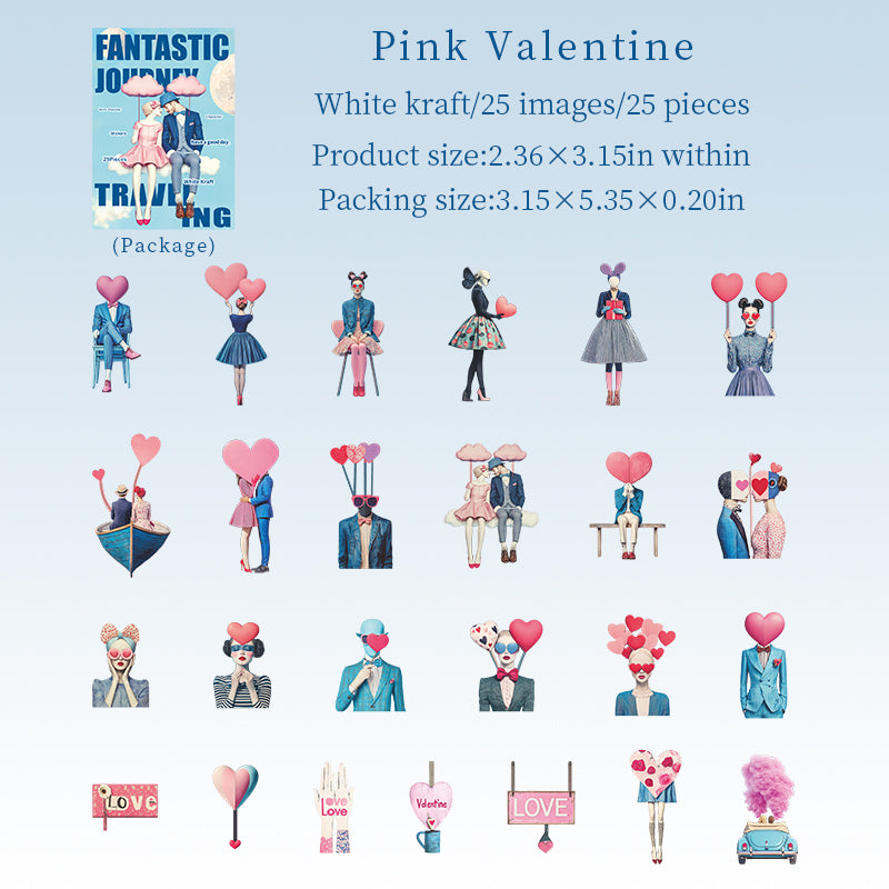 25pcs fantasy journey sticker pack (S25100903)