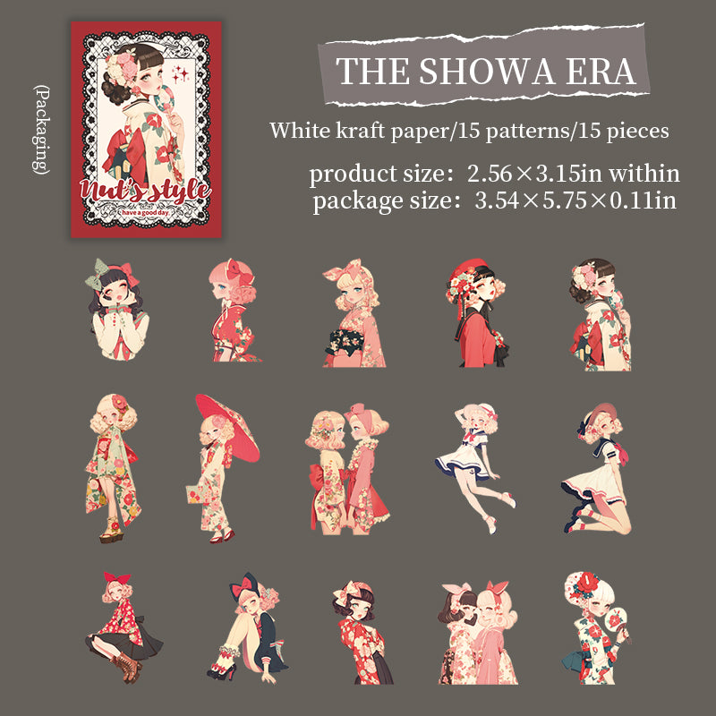 15pcs girl sticker pack(S26052103)