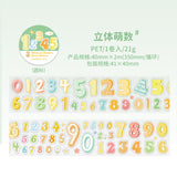 1 roll numbers pre-cut tape (T26040803)