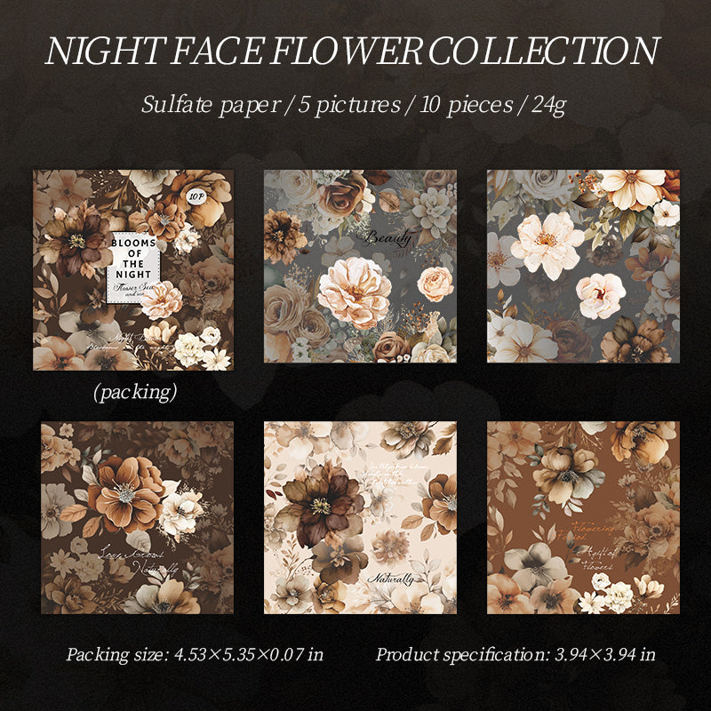10pcs flower paper pack(S26061603)