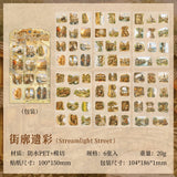 6 sheets vintage sticker pack（S26071903）