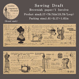 1 roll vintage manuscript washi-tape (T25110603)