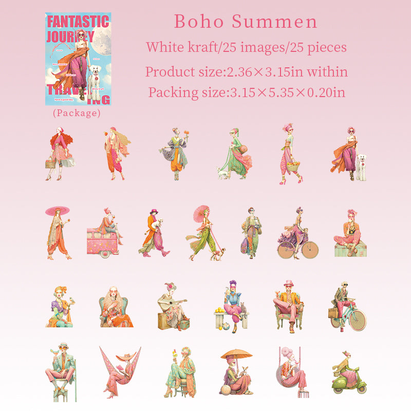 25pcs fantasy journey sticker pack (S25100903)