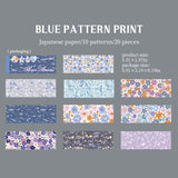 Floral washi-sticker book 20pcs