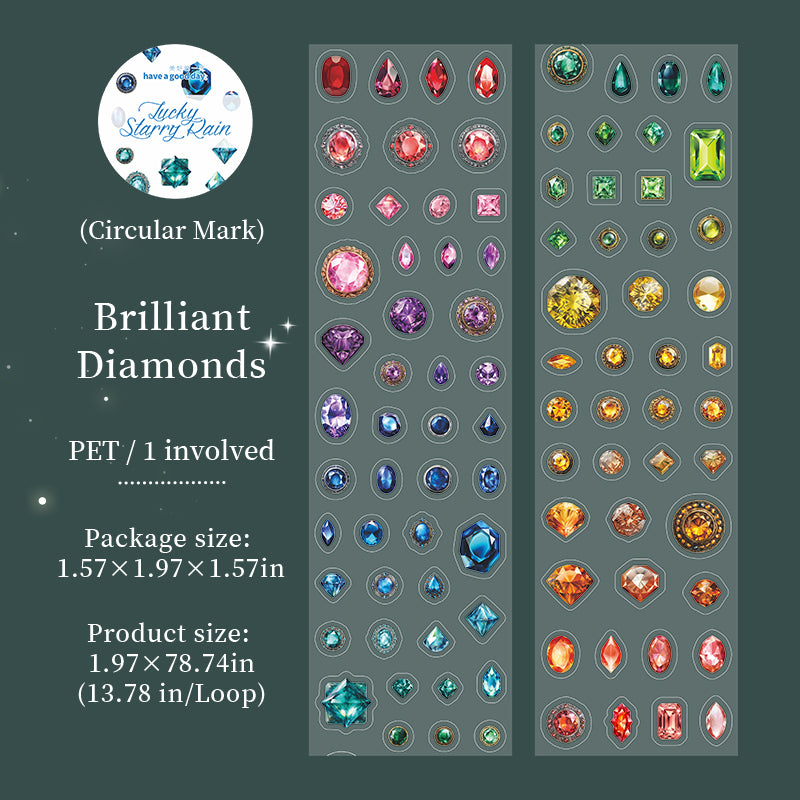 1 roll diamond pre-cut PET-tape (T26042103)
