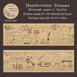 1 roll vintage manuscript washi-tape (T25110603)