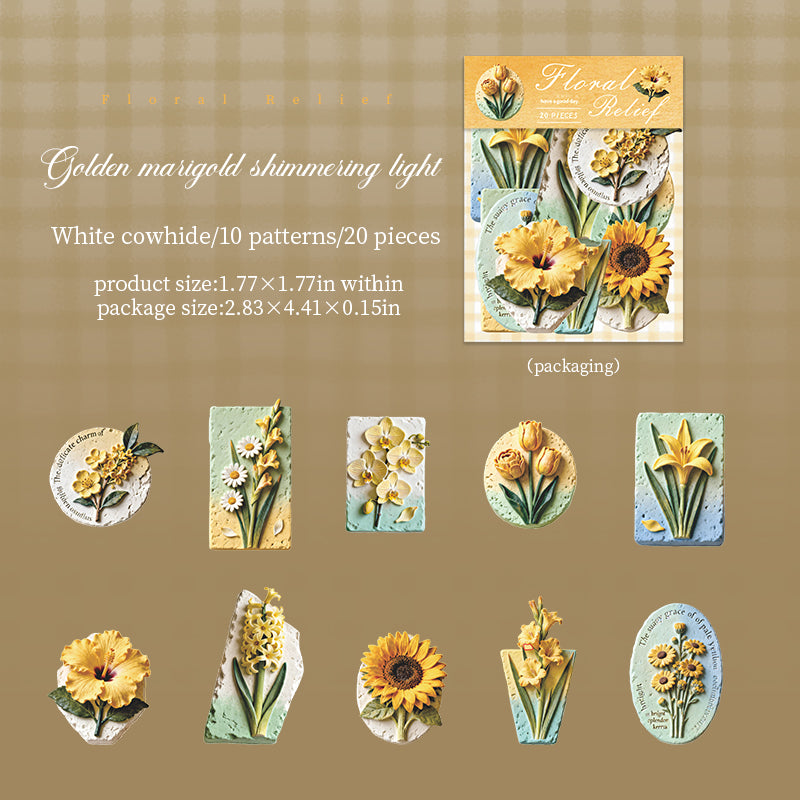 20pcs floral sticker pack(S26071203)