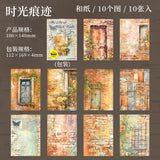 10pcs the art of brick walls washi-sticker pack (S25053006)
