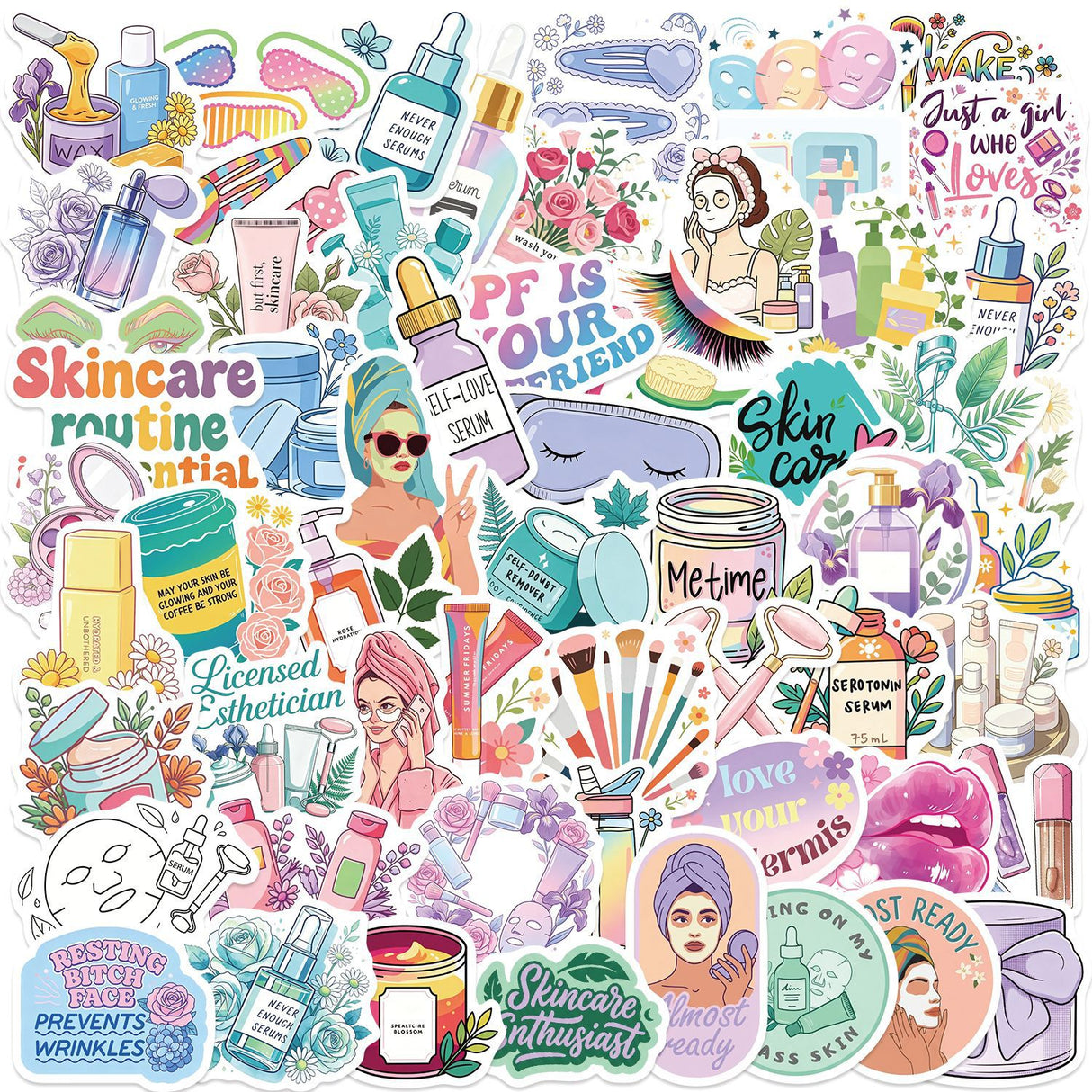 50pcs sjincare sticker pack(S26062701)