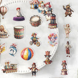 50pcs circus PET-sticker (S25100403)