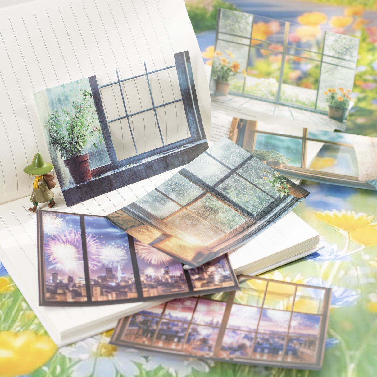 10pcs window view sticker pack (S25071002)