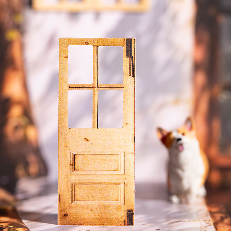 20pcs vintage window door sticker pack (S25102111)