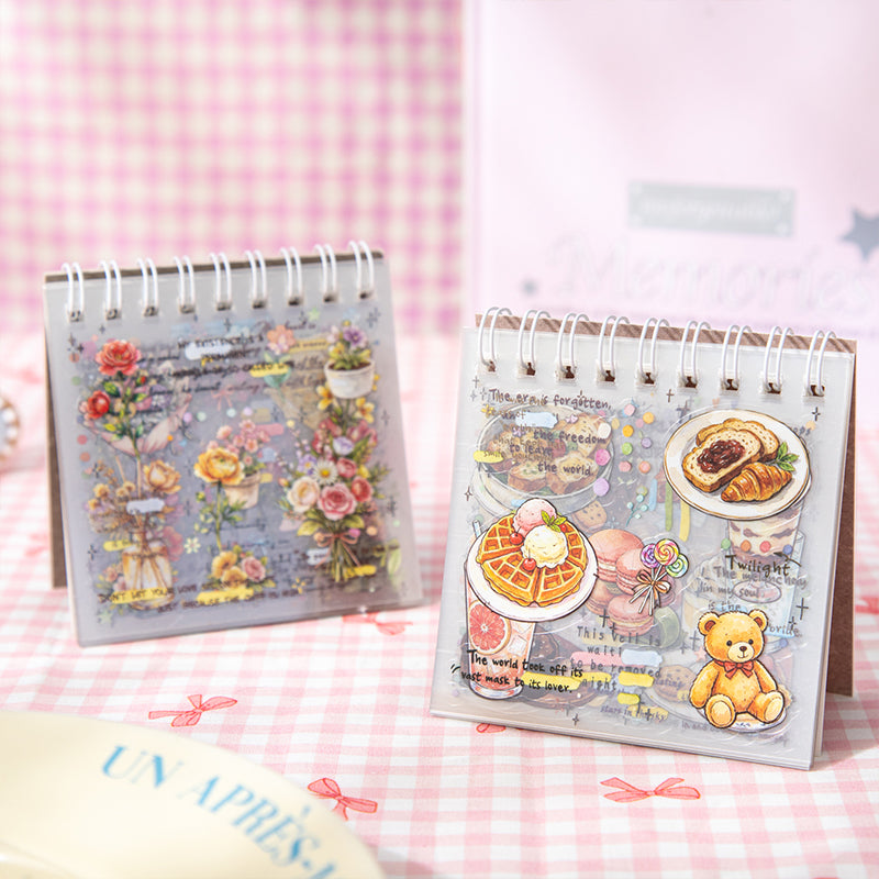 40sheets floral pre-cut sticker book(TZB26060303)