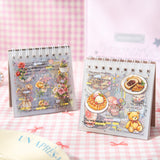 40sheets floral pre-cut sticker book(TZB26060303)