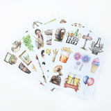 A5 size flower pre-cut sticker book (TZB25101602)