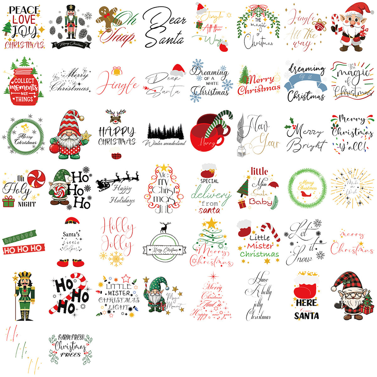 Christmas sticker 50pcs