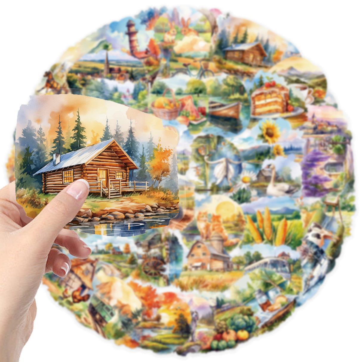 50pcs coutryside landscape sticker pack(S26061806)