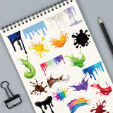 50pcs dripping sticker pack(S26041509)