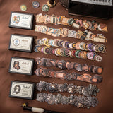 100pcs vintage label sticker pack (S25102107)