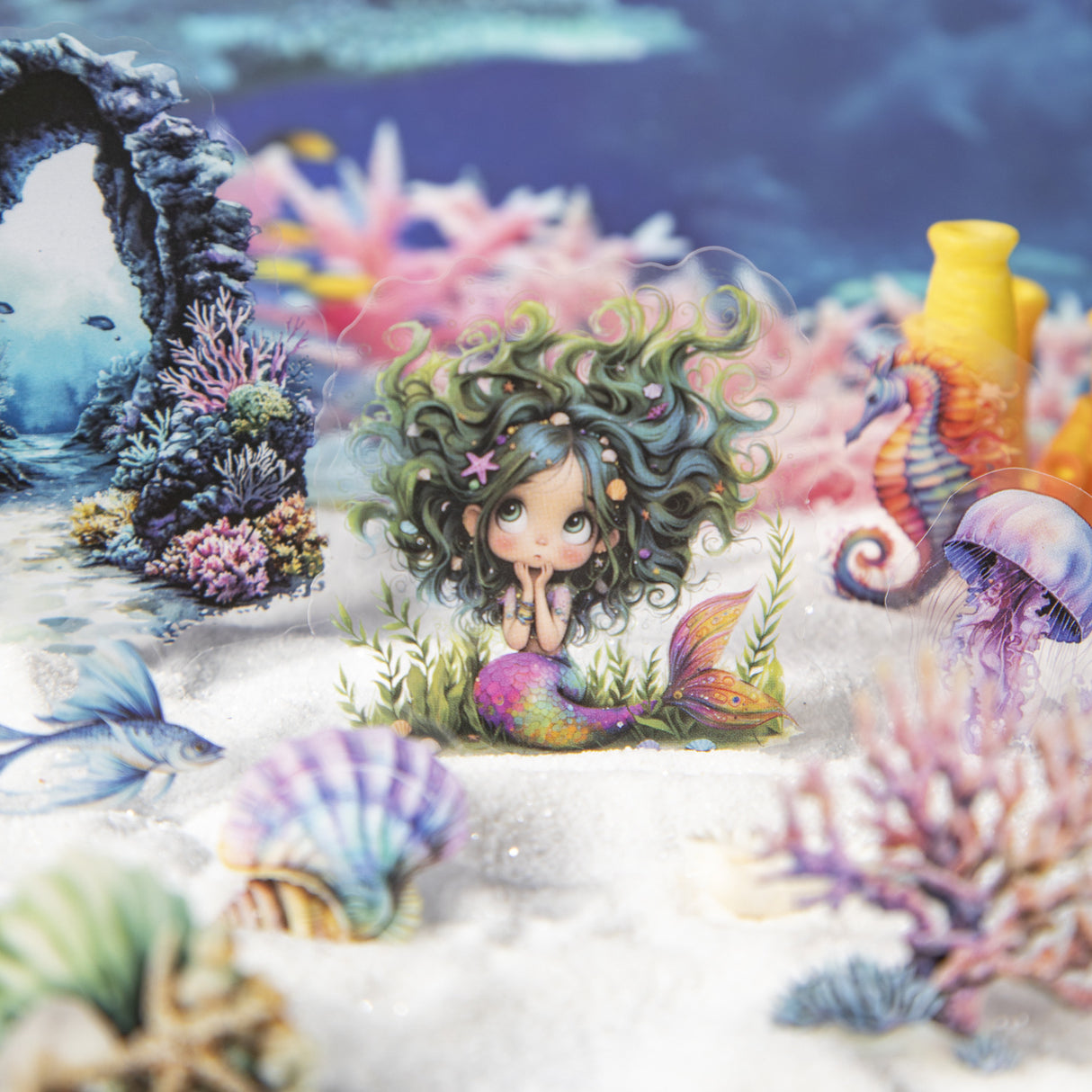 40pcs slient sea sticker pack（S25070805）