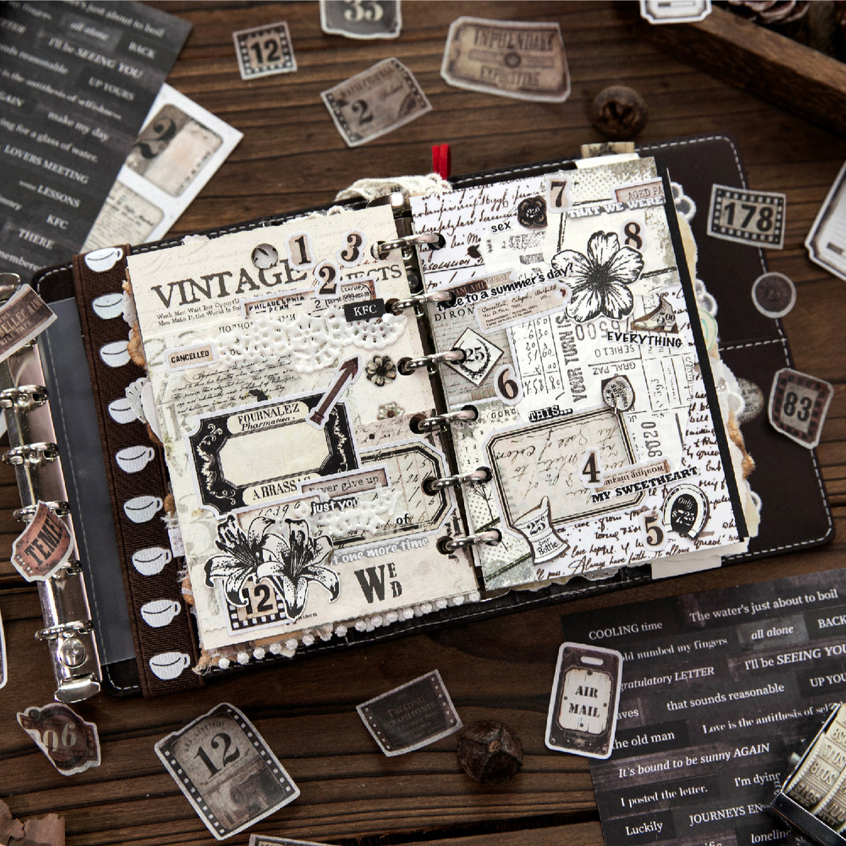 20pcs vintage sticker book(TZB26061010)