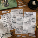 4pcs word sticker pack (S25051101)