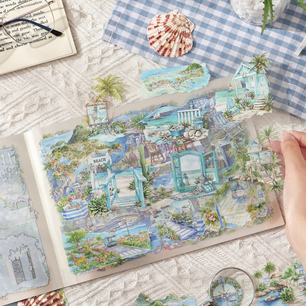 20sheets season landscape sticker book (TZB25101603)