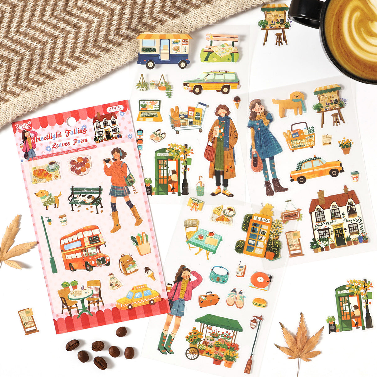 4sheets young girls sticker pack(S26041702)