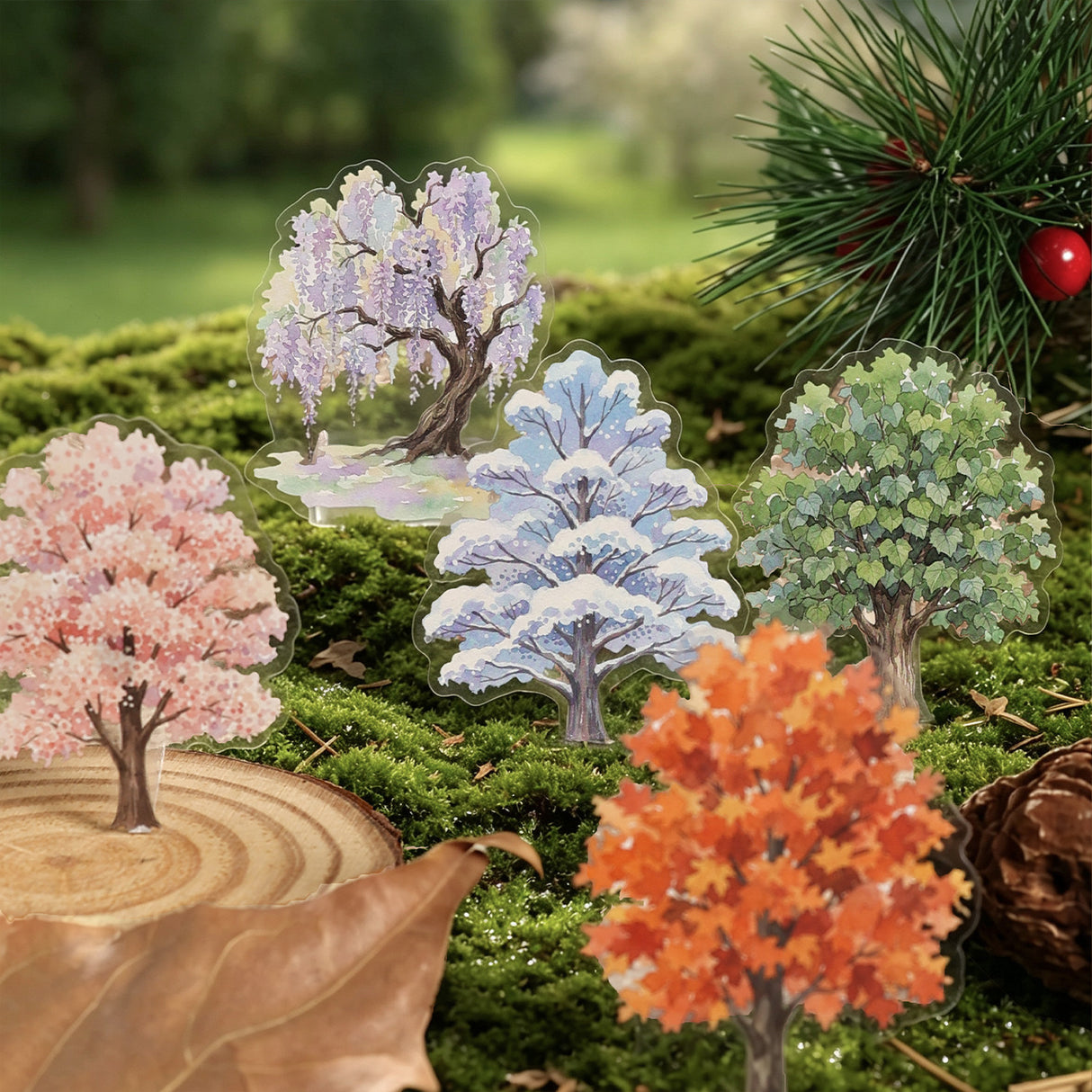 20pcs season tree sticker pack(S26090301)