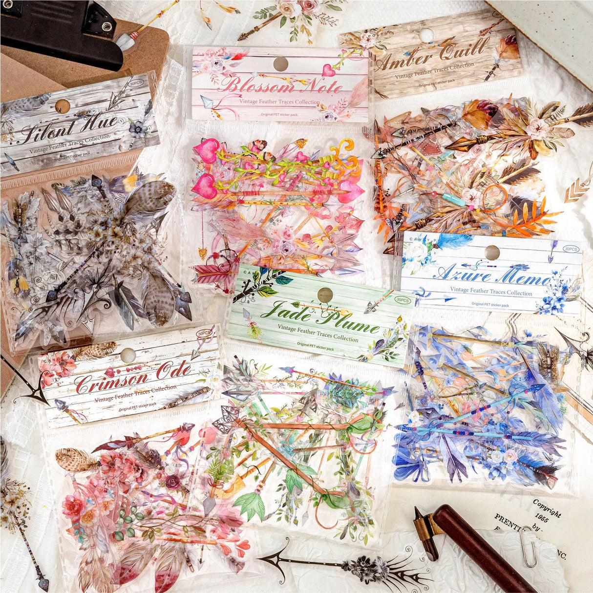 30pcs quill sticker pack (S26032307)