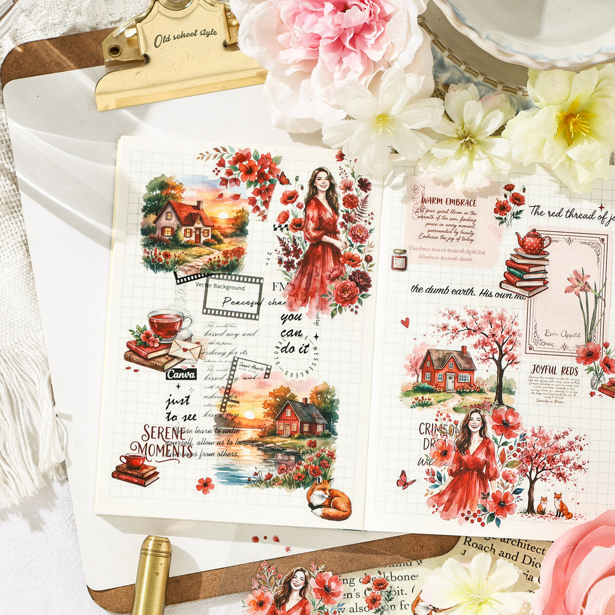 4sheets flower sticker pack(S26052107)