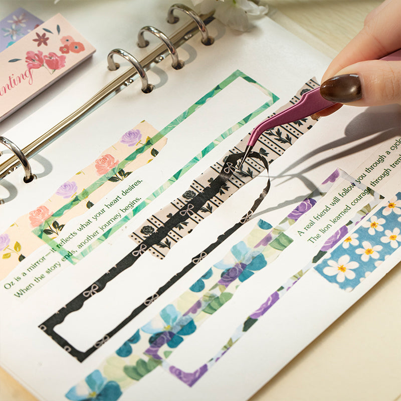 32pcs floral washi-sticker book(TZB26060305)