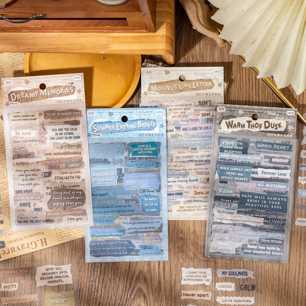 6sheets words sticker pack(S26060311)